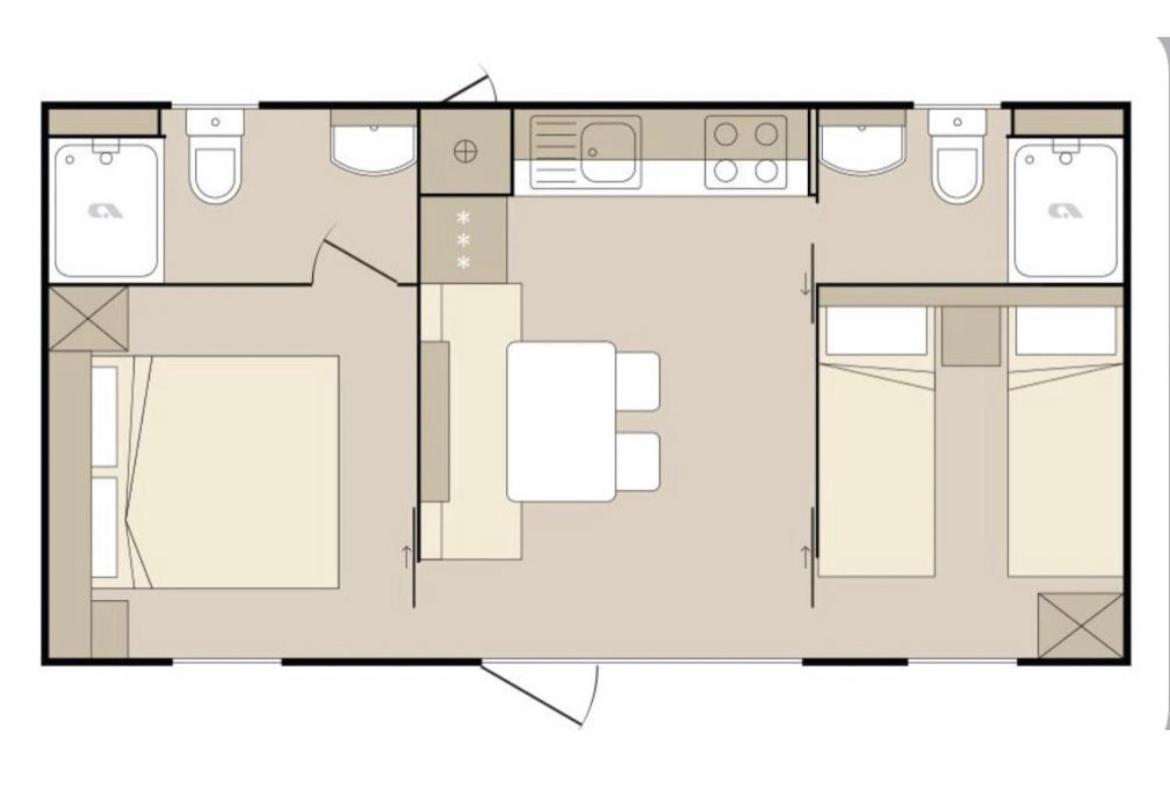 Oaza Mira Mobile Houses - Camp Basko Polje #Bestoffer 바스카보다 외부 사진