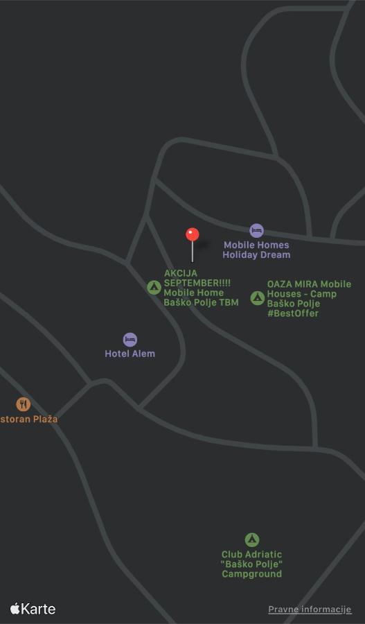 Oaza Mira Mobile Houses - Camp Basko Polje #Bestoffer 바스카보다 외부 사진