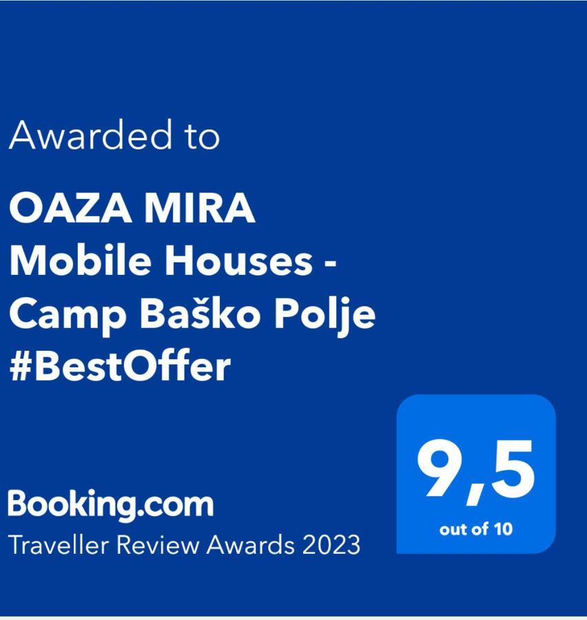 Oaza Mira Mobile Houses - Camp Basko Polje #Bestoffer 바스카보다 외부 사진